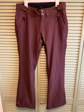 Airblaster glacier series snow pants in maroon, 15K/10K, size medium